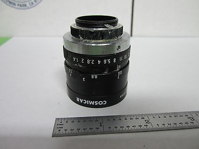 MICROSCOPE PART CAMERA ZOOM LENS COSMICAR JAPAN OPTICS AS IS BIN#M9-27