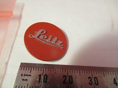 LEITZ WETZLAR GERMANY ALUMINUM LOGO MICROSCOPE PART AS PICTURED &95-B-29