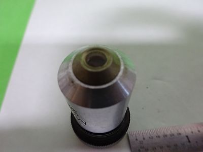 MICROSCOPE PART OBJECTIVE OLYMPUS M40 40X [fair] OPTICS AS IS BIN#Y6-E-13