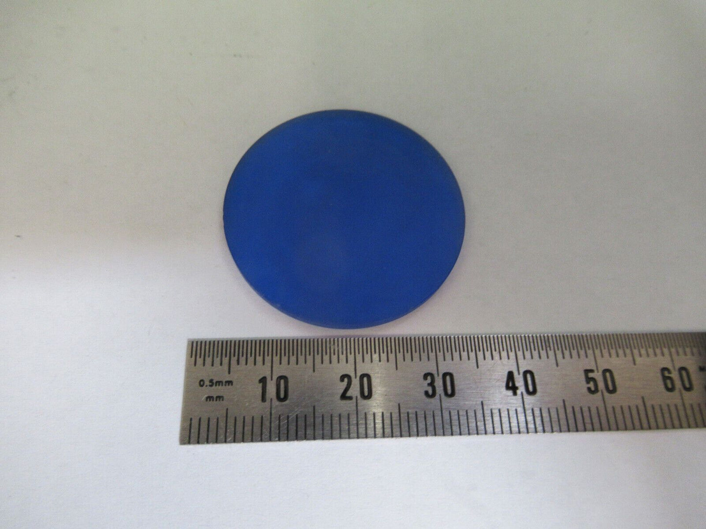 OLYMPUS JAPAN BLUE GLASS FILTER FROSTED MICROSCOPE PART AS PICTURED &Z9-A-220