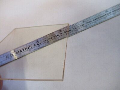 OPTICAL AMBER GLASS PLATE OPTICS AS PICTURED &13-FT-12