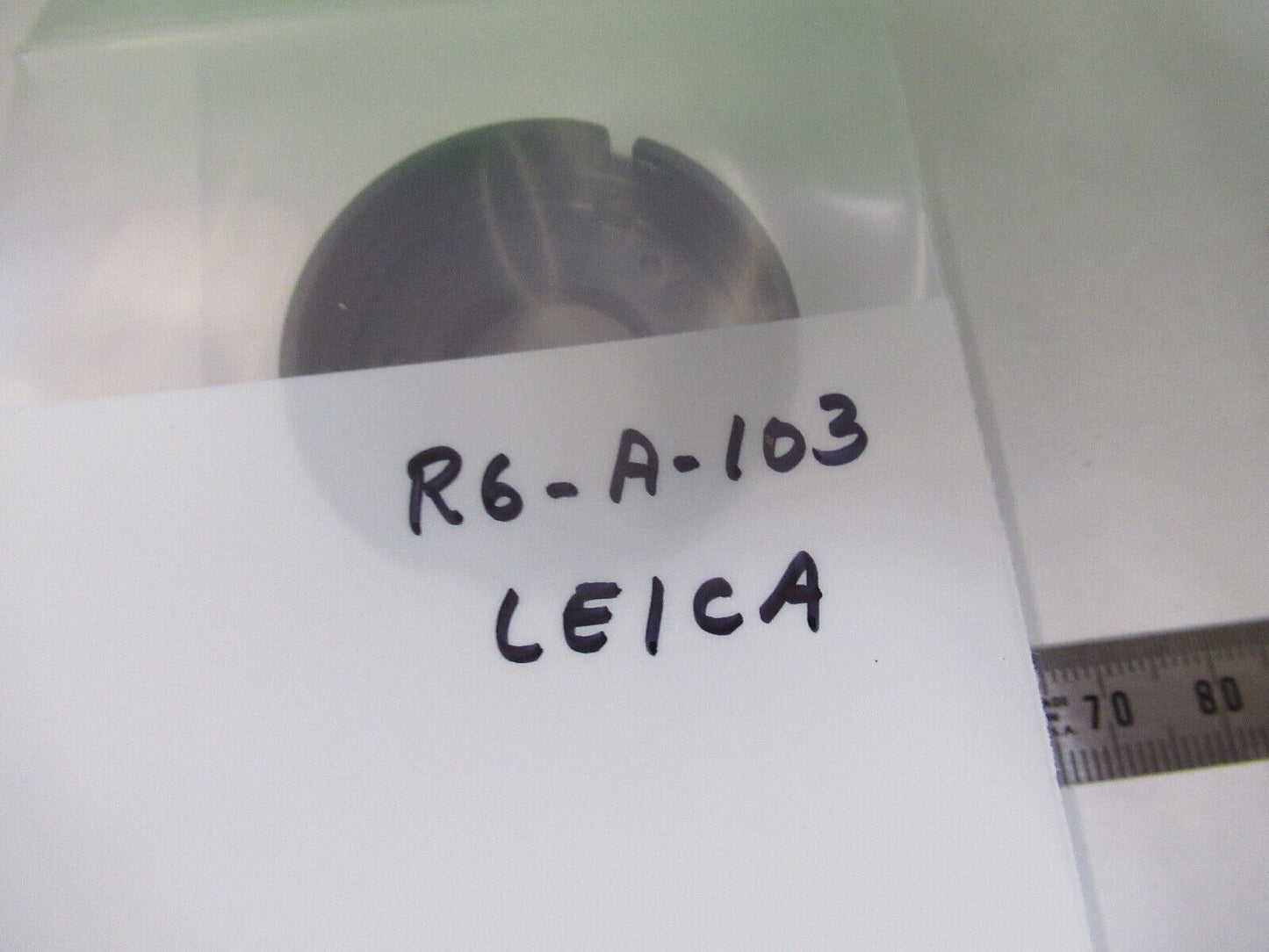 LEICA GERMANY IRIS DIAPHRAGM ASSEMBLY MICROSCOPE PART AS PICTURED #R6-A-103