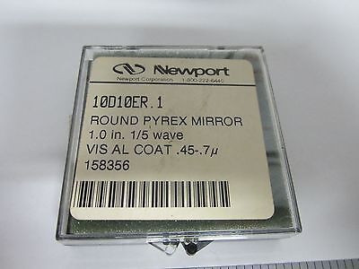 OPTICAL FLAT NEWPORT ROUND MIRROR OPTICS BIN#54-15