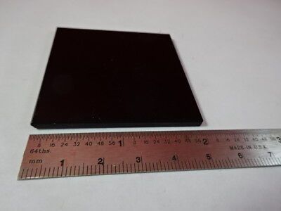 OPTICAL GLASS SQUARE DARK FILTER OPTICS AS IS #91-25