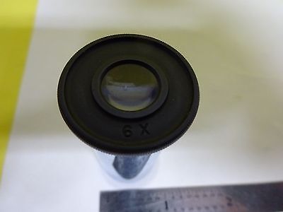 MICROSCOPE PART EYEPIECE ANTIQUE OCULAR  6X OPTICS  X8-46