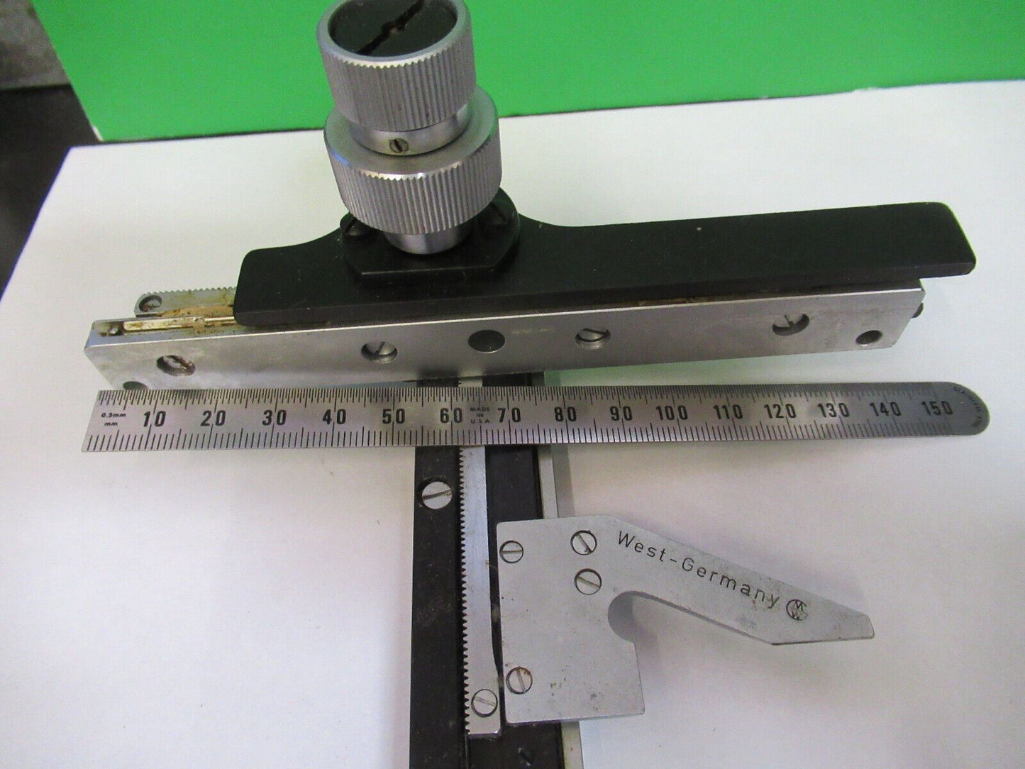 AO CAT 1580 XY CLIPS STAGE MICROSCOPE PART AS PICTURED &ab-a-05