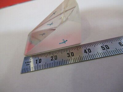 OPTICAL glass prism microscope part optics AS PICTURED &B1-B-27