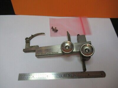 ANTIQUE LEITZ GERMANY CLIPS STAGE SPECIMEN MICROSCOPE PART AS PICTURED &W8-A-19