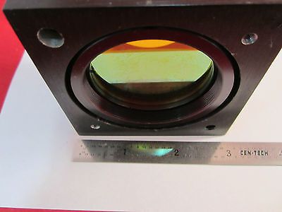 OPTICAL LARGE HEAVY MOUNTED FILTER AS IS LASER OPTICS BIN#4B