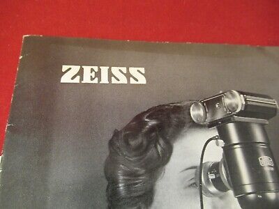 VINTAGE ZEISS GERMANY MANUAL CATALOG MICROSCOPE PART AS PICTURED &9-FT-78