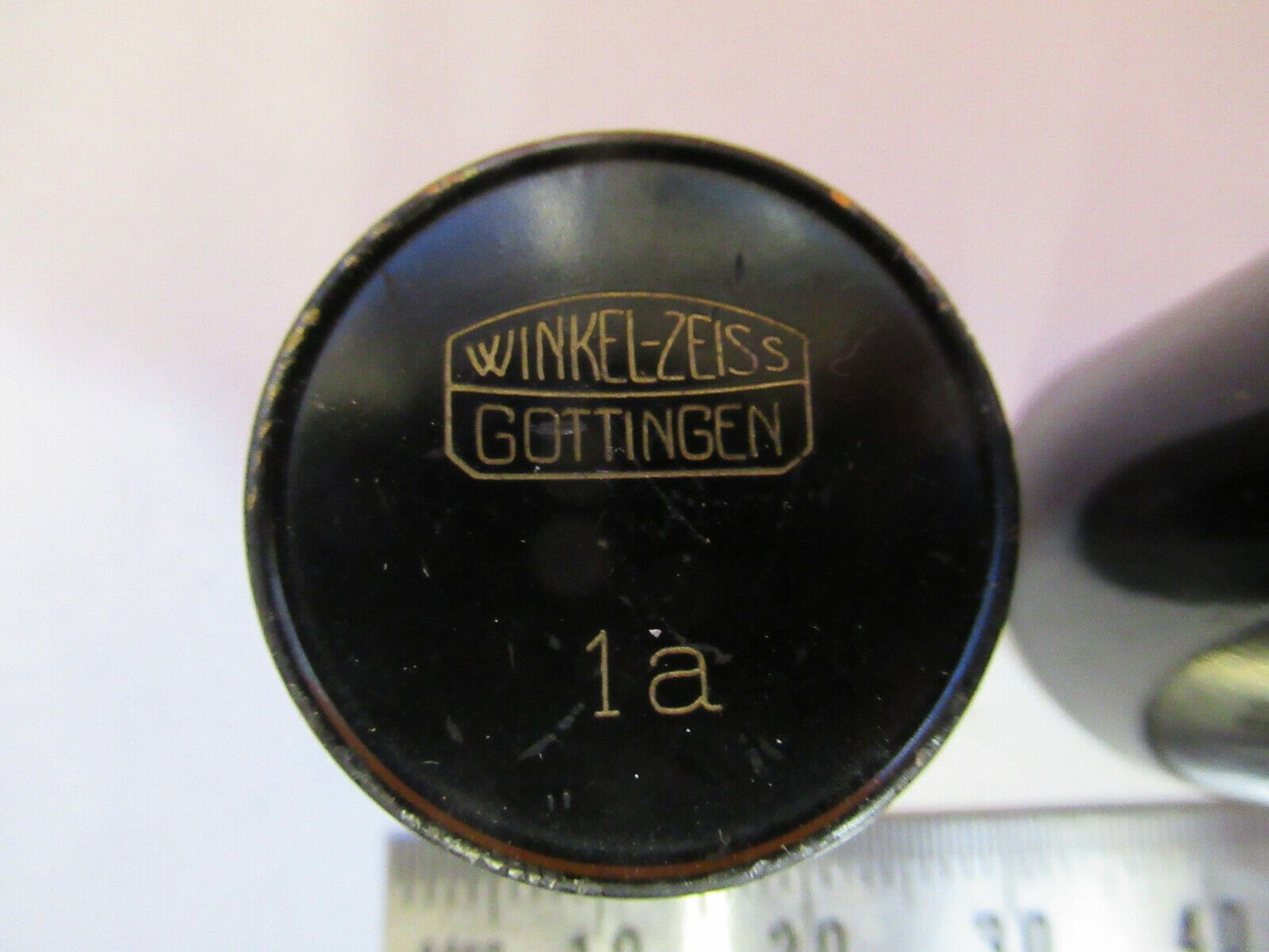 EMPTY OBJECTIVE CAN WINKEL ZEISS GOTTINGEN MICROSCOPE PART AS PICTURED &F9-A-88