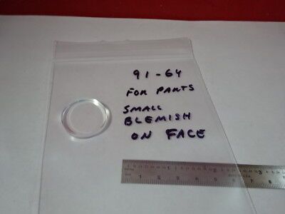 FOR PARTS SPECTRA PHYSICS OPTICAL FLAT [blemished] OPTICS AS IS #91-64