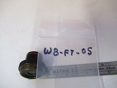 OLYMPUS JAPAN OBJECTIVE 4X 345524 OPTICS MICROSCOPE PART AS PICTURED #W8-FT-05