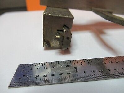 ANTIQUE LEITZ GERMANY CLIPS STAGE SPECIMEN MICROSCOPE PART AS PICTURED &W8-A-19