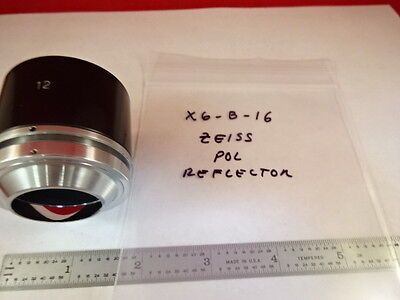 MICROSCOPE PART ZEISS POLARIZER REFLECTOR SHIELD OBJECTIVE OPTICS AS IS #X6-B-16