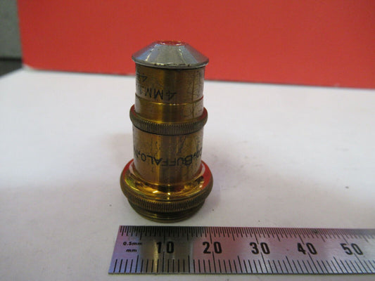 ANTIQUE BRASS SPENCER OBJECTIVE 44X  MICROSCOPE PART AS PICTURED &P8-A-104