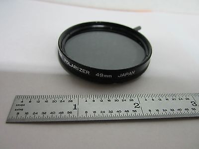 MICROSCOPE POLARIZER SPIRATONE 49 mm  OPTICS AS IS BIN#K5-26