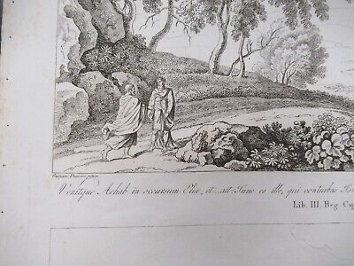 ANTIKE RADIERUNG ITALIEN ROM UM 1810 GASPARD DUGHET PIETRO PARBONI ALS BILD x