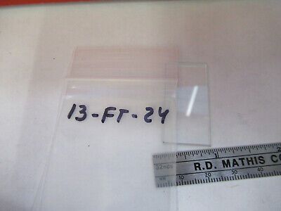 OPTICAL BK7 GLASS RECTANGULAR PLATE OPTICS AS PICTURED &13-FT-24