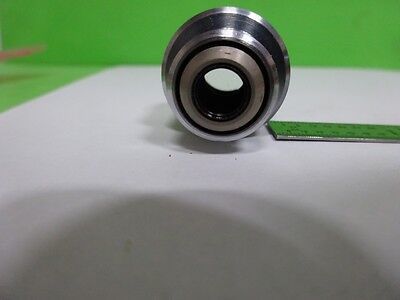 MICROSCOPE PART OBJECTIVE LEITZ GERMANY 10X OPTICS AS IS BIN#72-64