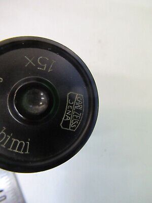 ANTIQUE CARL ZEISS 15X GERMANY LENS EYEPIECE MICROSCOPE PART AS PICTURED Q9-A-23