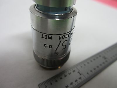 MICROSCOPE OBJECTIVE VICKERS ENGLAND 25X OPTICS BIN#R6-19