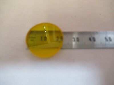 OPTICAL YELLOW GLASS FILTER LENS PRO OPTICS AS PICTURED &P5-A-82