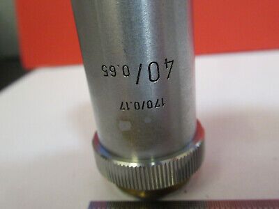 LEITZ WETZLAR OBJECTIVE 40X /170 LENS MICROSCOPE PART AS PICTURED &B2-A-32