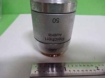 MICROSCOPE PART REICHERT POLYVAR OBJECTIVE DIC 50X FLUOR EPI OPTICS AS IS #AI-23