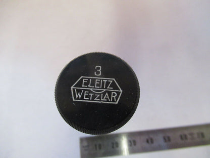 EMPTY CANISTER LEITZ WETZLAR "3" OBJECTIVE MICROSCOPE PART AS PICTURED &Q4-A-07