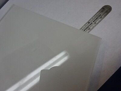 OPTICAL OPAL GLASS WHITE OPAQUE OPTICS AS IS #83-12