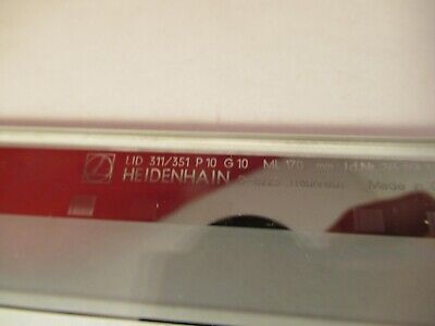 HEIDENHAIN DIADUR OPTICAL POSITIONING RULER MICROSCOPE PART AS PICTURED &1E-B-91