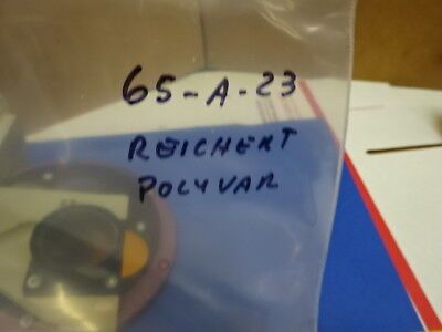 MICROSCOPE PART REICHERT LEICA POLYVAR FILTER WHEEL OPTICS AS IS #65-A-23