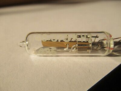 ANTIQUE QUARTZ RADIO CRYSTAL MORION GLASS HOLDER FREQUENCY CONTROL #F4-A-76