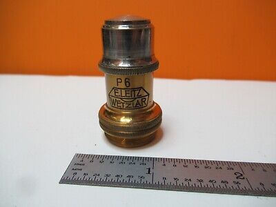 ANTIQUE LEITZ GERMANY POL OBJECTIVE 45X P6 MICROSCOPE OPTICS AS PIC &16-B-13