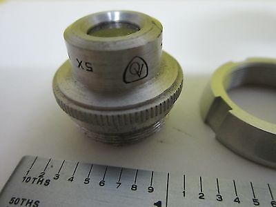 MICROSCOPE PART OBJECTIVE AO AMERICAN OPTICS 5X AS IS BIN#T7-41