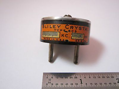 VINTAGE WWII QUARTZ RADIO CRYSTAL BLILEY BC3 7194 KC FREQUENCY CONTROL BIN#2B i