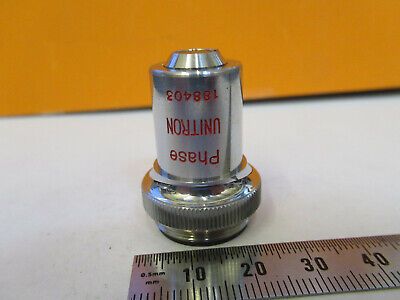 UNITRON JAPAN 10X DM PHASE OBJECTIVE OPTICS MICROSCOPE PART AS PICTURED #P4-A-83