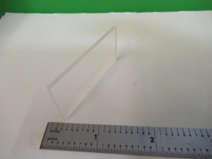 OPTICAL GLASS PLATE 2" x 1" THICK 2mm LASER OPTICS AS PICTURED &79-A-32