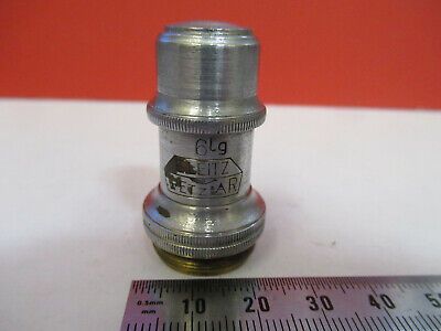 FOR PARTS ERNST LEITZ OBJECTIVE "6lg"  MICROSCOPE PART AS PICTURED &Q3-B-70