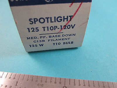 LAMP GE GENERAL ELECTRIC OPTICAL DEVICES 125W 120V T10 BULB OPTICS