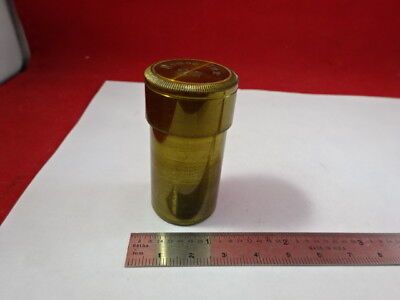 ANTIQUE BRASS OBJECTIVE HOMG 2mm LEITZ ?? GERMANY MICROSCOPE PART AS IS &92-13