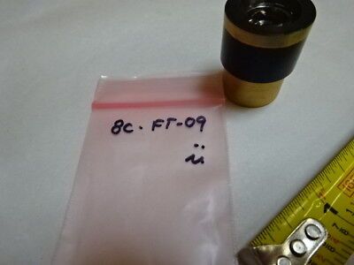 MICROSCOPE PART BRASS MOUNTED LENS 625580 MAG 18.5X OPTICS AS IS &8C-FT-09