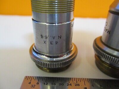 LOT AO AMERICAN OBJECTIVES OPTICS MICROSCOPE PART AS PICTURED &1E-C-97