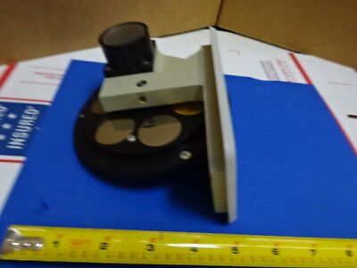 MICROSCOPE PART REICHERT LEICA POLYVAR FILTER WHEEL OPTICS AS IS #65-A-22