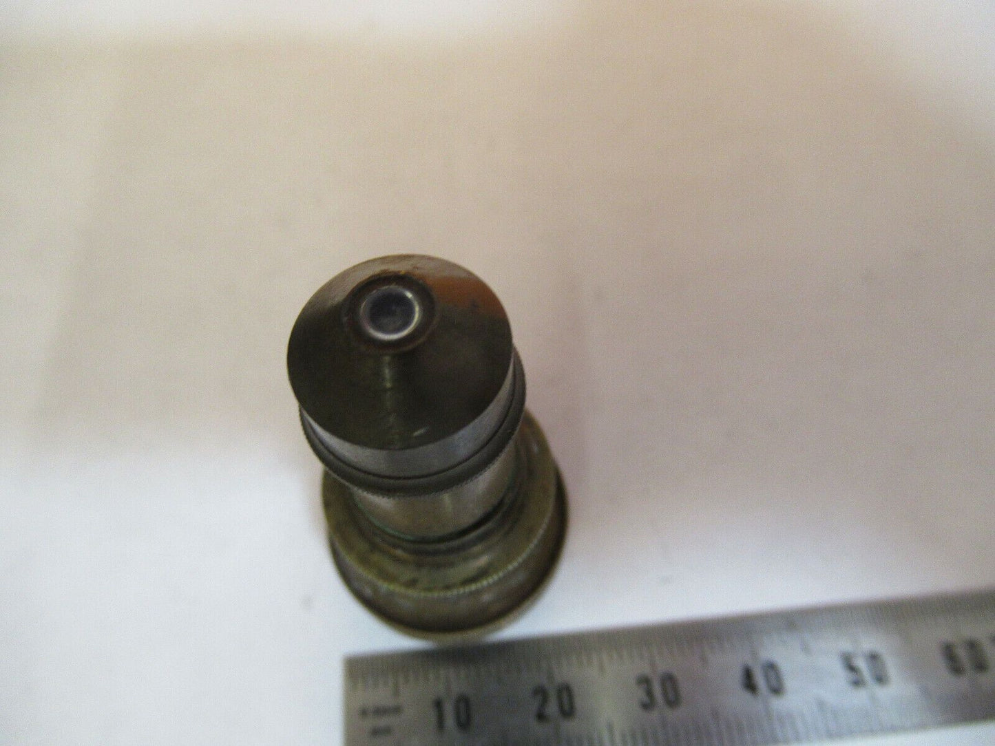 ANTIQUE BRASS J. GRUNOW OBJECTIVE LENS MICROSCOPE PART AS PICTURED #P2-A-03