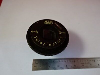 FOR PARTS CARL ZEISS GERMANY POLARIZER POLARYSATOR OPTICS AS PICTURED &94-A-02