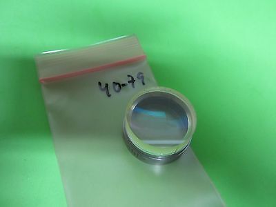 OPTICAL BI CONVEX LENS MIL SPEC LASER OPTICS some scratches] rare glass BN#40-79