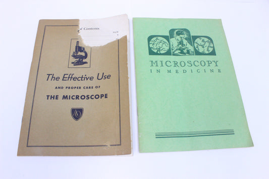 Antique American Optical Microscope Booklet Bundle