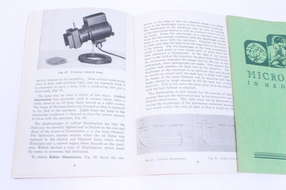 Antique American Optical Microscope Booklet Bundle